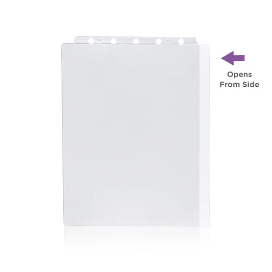 Clear Sheet Protectors for Top Opening Ring Binders, Side Loading